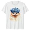 Pomeranian Dog Breed Watercolor Art Unisexs TShirt Canine Pet Lover