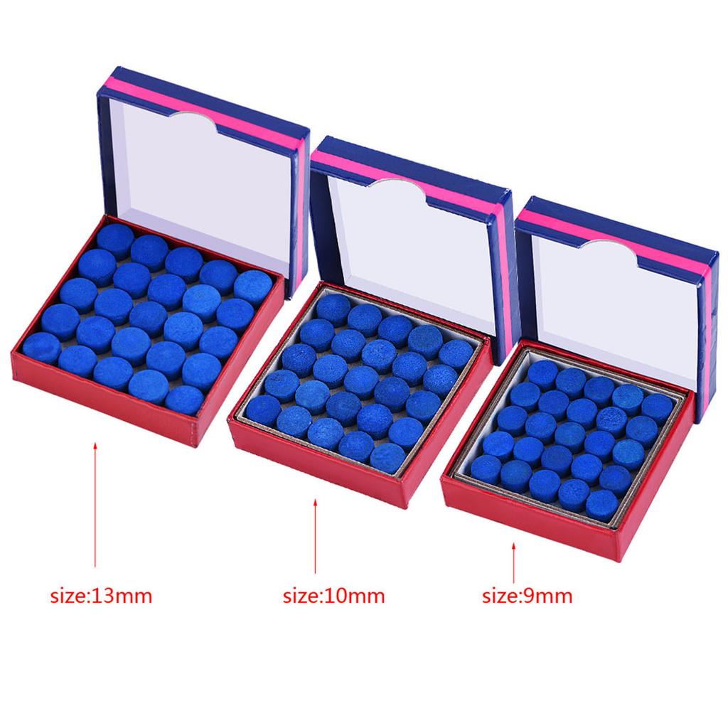 Billiards Cue Tips Lot Blue Glue On Single Layer Billiards Pool Snooker Cue Tips