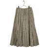 Ebure Beige Linen Flared Skirt Skirt 38 beigeUsed