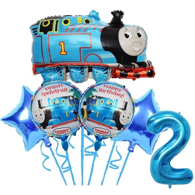 Thomas Trains Theme Party Decorations Thomas Friend Plates Cups Backdrop Balloons Kids Birthday Party Supplies Baby Shower Gifts