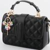 Cute Patchwork Rainbow Candy Rhinestone Lollipop Bag Keychain Creative Sweet Backpack Pendant Car Ornament Party Gift