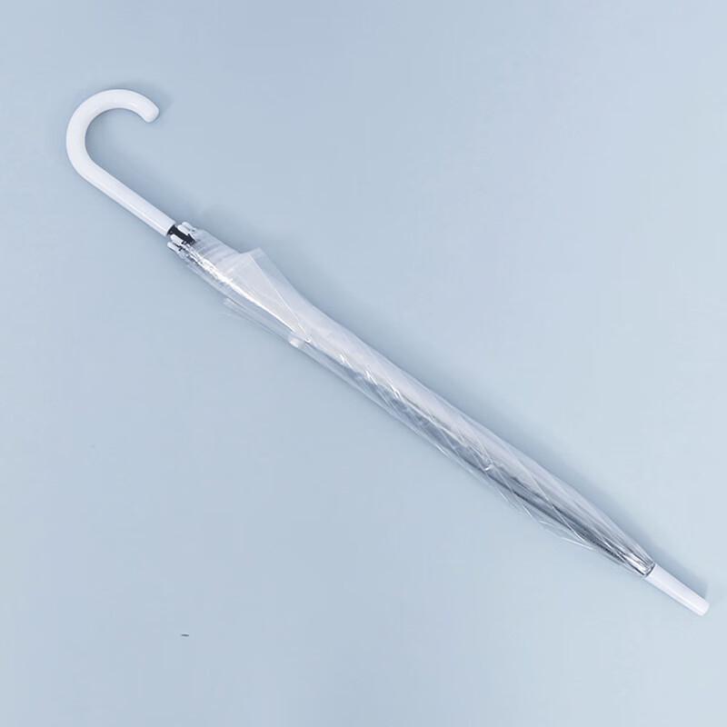 TianAi Transparent 8-Rib Long-Handle Umbrella