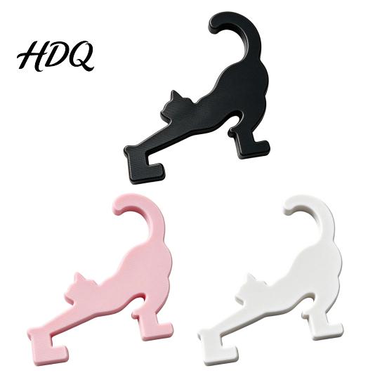 Keychain Display Rack Pegboard Cat Hooks 3D Printed Cute Kitty Easy Install Pegs Decorative Hangers for Craft Room Home Office Desktop Accessory
