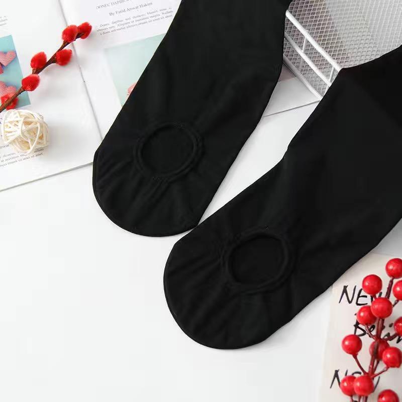 

Autumn/Winter Anti-Snag Footless Wire Pantyhose for Women - Plus Size, Concealing Bare Leg Stockings Small [80-120 lbs]