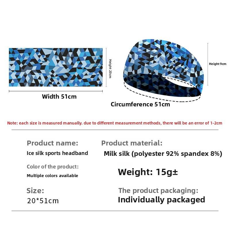 Professional Sports Headband Unisex Sweatband for Fitness Yoga Gym Running Breathable Hair Band Private Label Factory