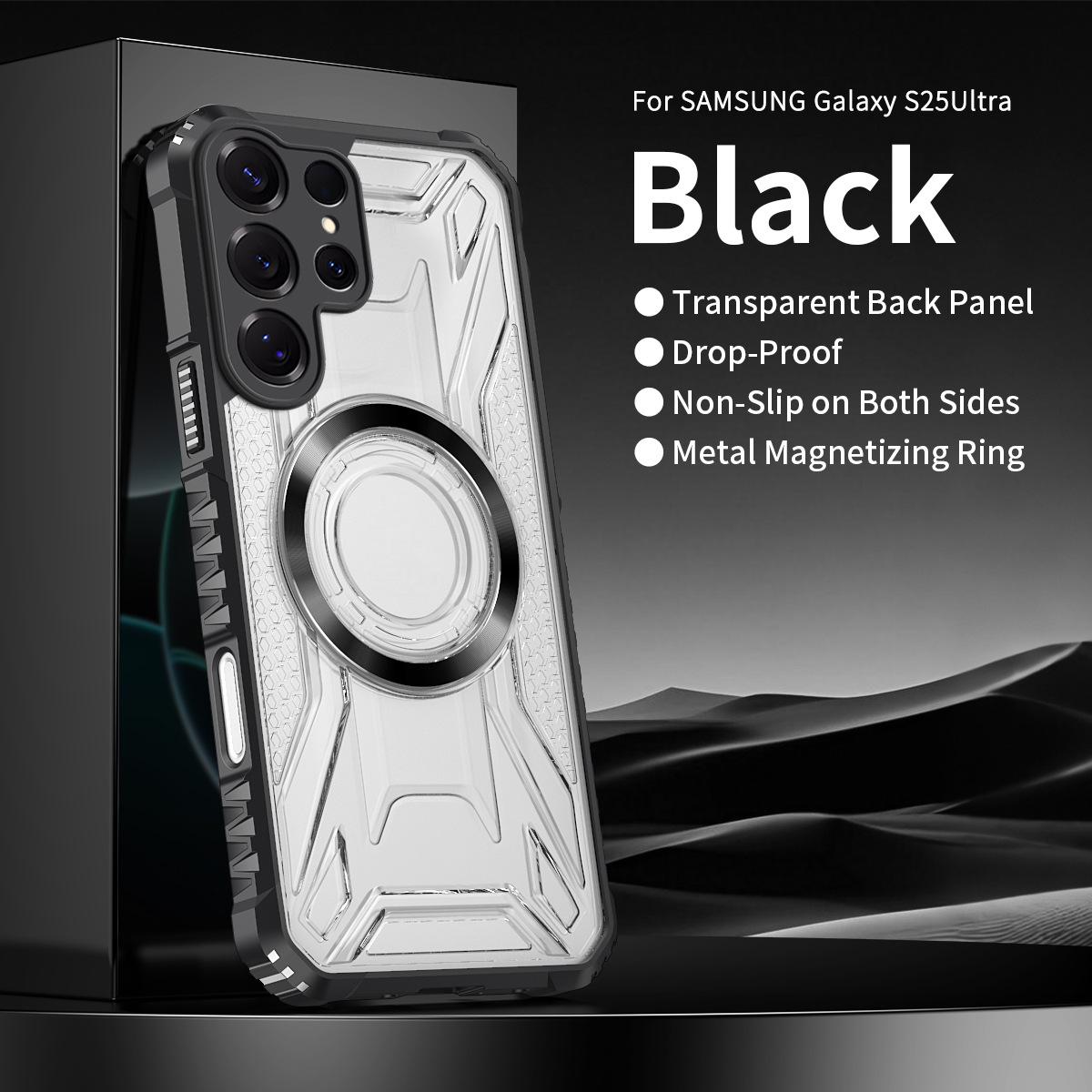 

Suitable for Samsung S25ULTRA Mobile Phone Case A55 War Shadow CD Pattern Magnetically Absorbed Wireless TPU Anti Fall PC Mobile Phone Case Samsung S25/S24