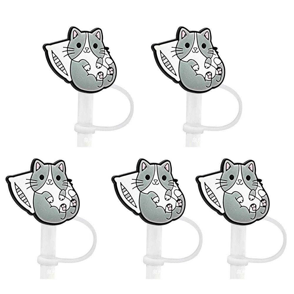 

5шт. брызгозащищенные силиконовые крышки для трубочек, пылезащитные заглушки, защитные крышки для питьевых трубочек, бар I