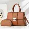 New Simple Solid Color Versatile Large Capacity Shoulder Portable Texture Women's Bag Mother and Child Big Bag