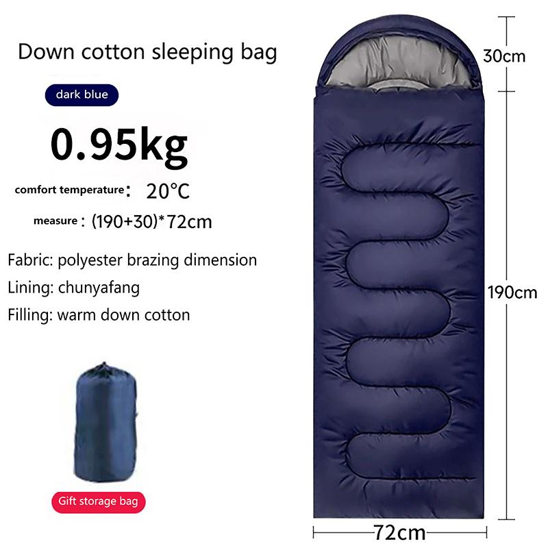 1Pc Camping Sleeping Bag Ultralight Waterproof 4 Season Warm Envelope Backpacking Sleeping Bags For Outdoor Traveling Hiking