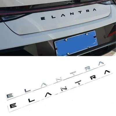 3D NEW Style ABS ELANTRA Letter Car Rear Trunk Tailgate Emblem Badge Accessories