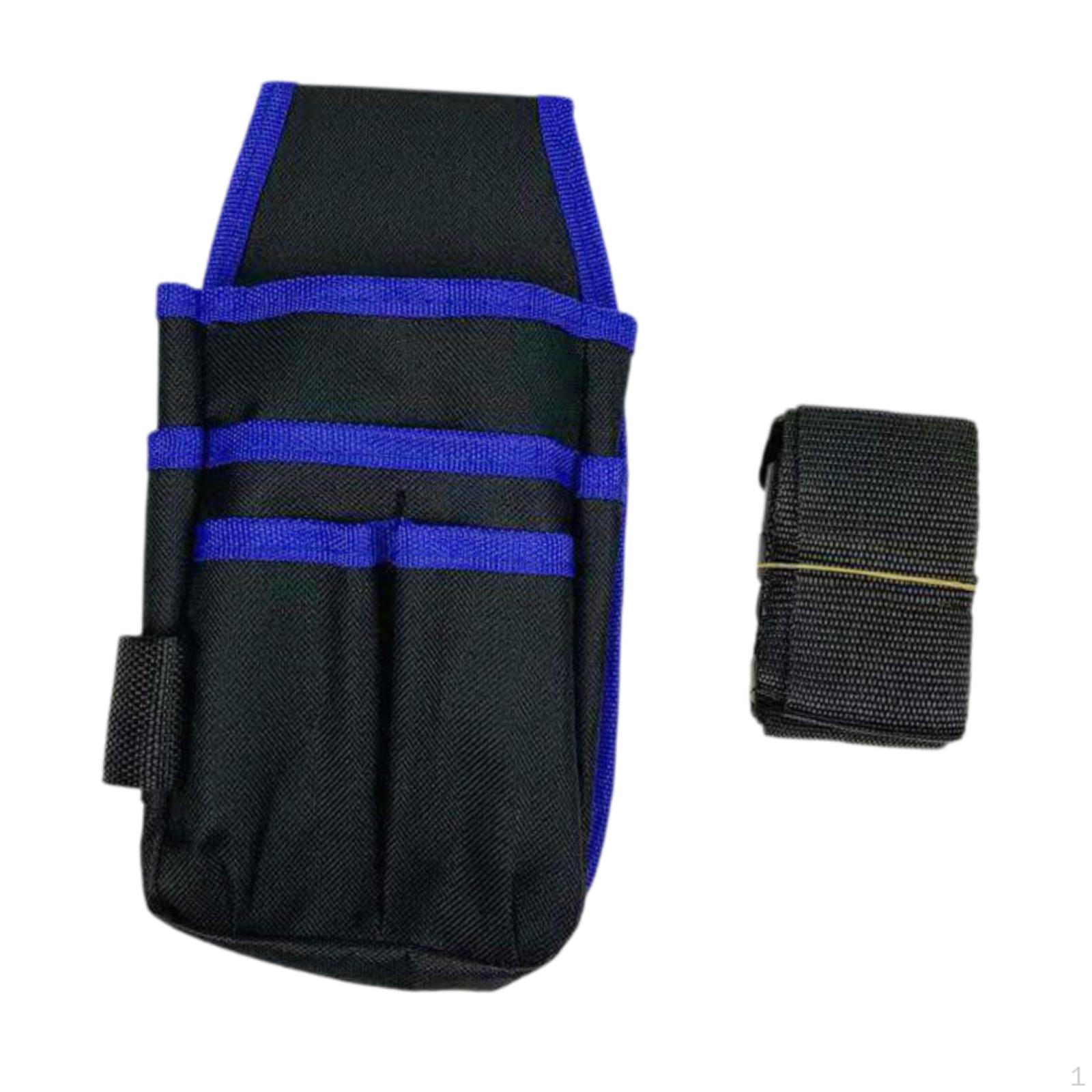 

Сумка для инструментов на пояс с несколькими отделениями для техников и электриков синий