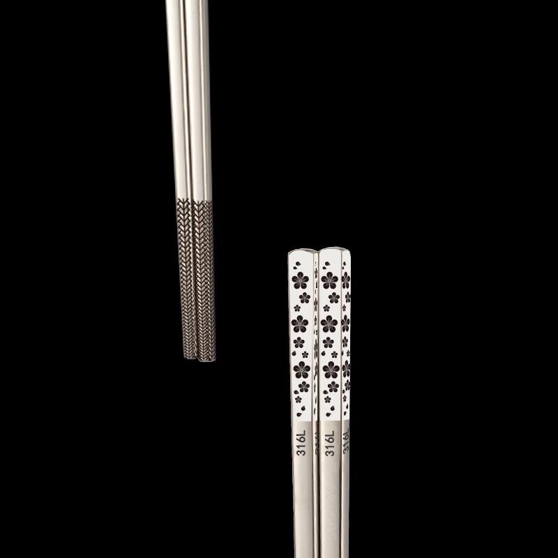 

ZISIZ Anti-slip Square Chopsticks