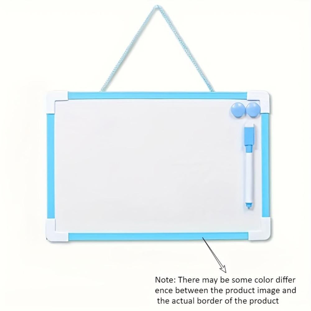 1-Pack Double-Sided Magnetic Whiteboard-Includes 2 Markers Magnets,Wall-Mounted for Home/Office/Classroom,Easy Clean PVC Surface