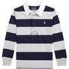Polo Polo Shirt Color Block Button Long Sleeve Men Tops 323932280-002