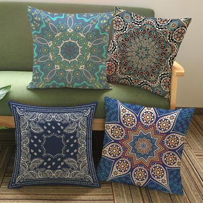 Thailand Decorative Cushion Cover, Meditation Pillow, Ethnic Buddism Floor Cushion, Boho Mandala Pillow Cases 45x45cm