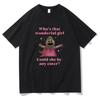 Nanalan Who's That Wonderful Girl Tshirts canvas Kawaii Graphic Printing Tee-shirt Cotton Short Sleeve O-neck T-shirt