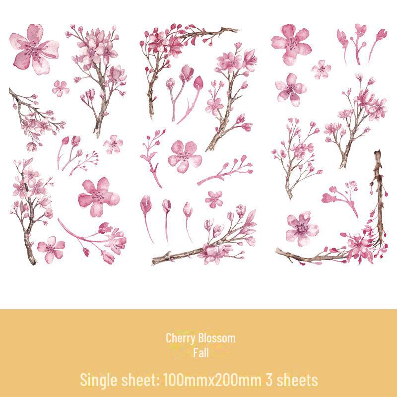 Yuezhen: 3-Piece Japanese Sticker Set - Characters, Plants, Planets, Animals, & Food; 24 Varieties
