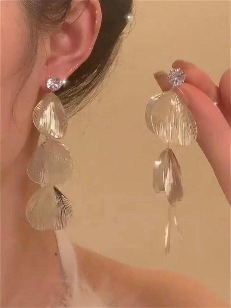 Super Glitzernde Zirkon Quastenohrringe - Vintage Koreanischer Influencer Stil 2025 Trend