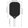 Professional Carbon Fiber Pickleball Paddle 16mm Thick Matte Surface Competitive Play