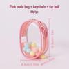 10cm Transparent Dustproof PVC Blind Box Display Bag - Mini Cute Ins Style Stroller Bag with Pendant Holder