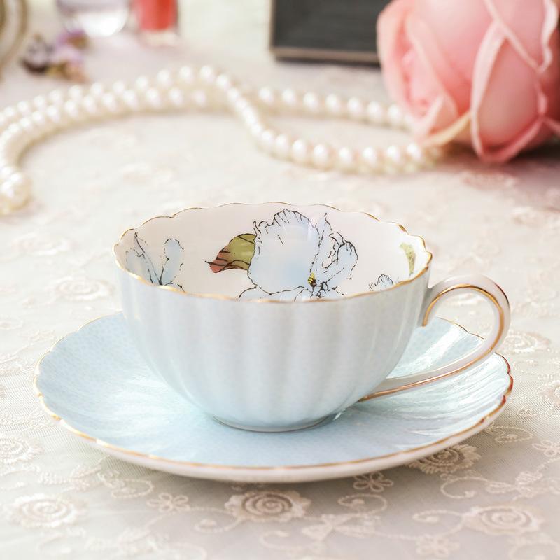 European Style Coffee Cup Set Household Flower Tea Cup