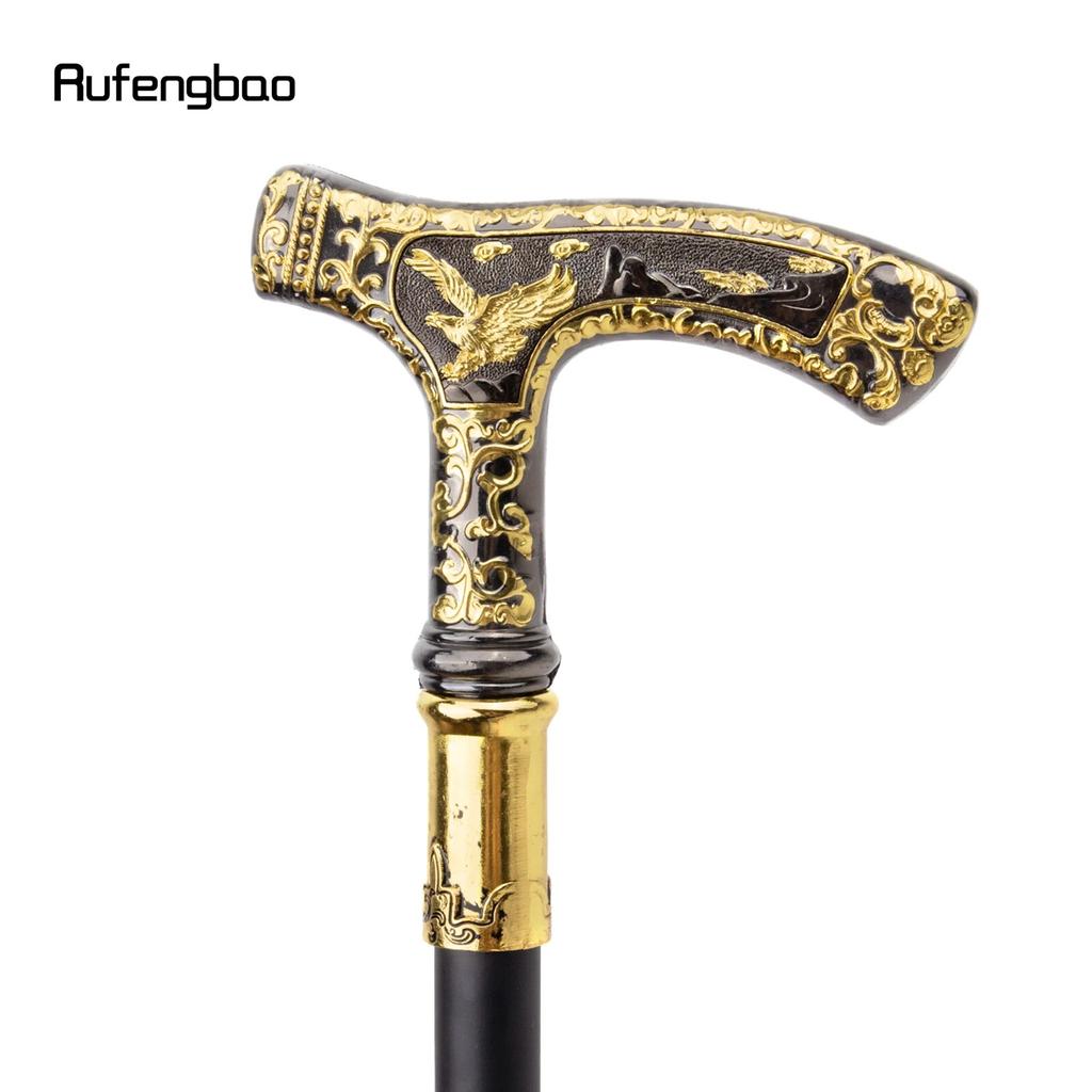 Gold Black Animal Bear Eagle Wolf Goat Deer  Walking Cane Fashion Decorative Gentleman Elegant Cosplay Cane Knob Crosier 90cm