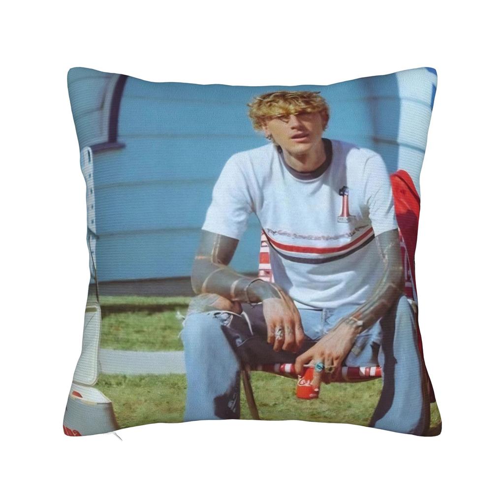Decorative Pillow Cover MGK Lost Americana Tour 2025-2026 Merch Living Room Throw Pillow Case Cover Zipper Multi-Size