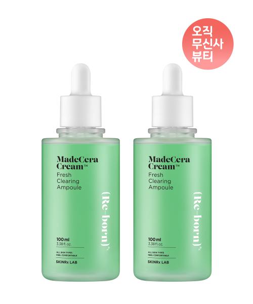 SkinRx Lab Madesecera Cream Fresh Clearing Ampoule 100ml x 2pcs FREE