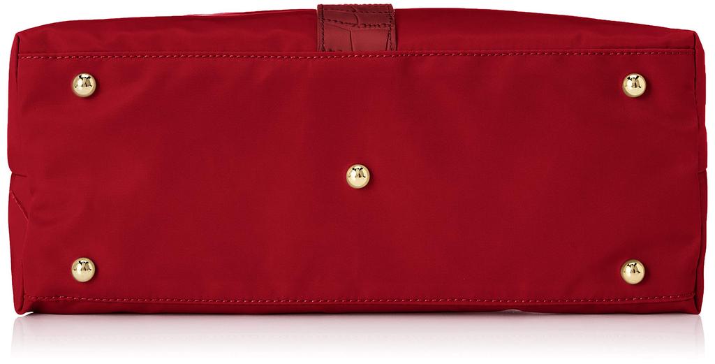 Tote Bag Nylon x Cow Leather Tote S Size Red [Rabaga Jerry] [Reprint Renewal] Women's