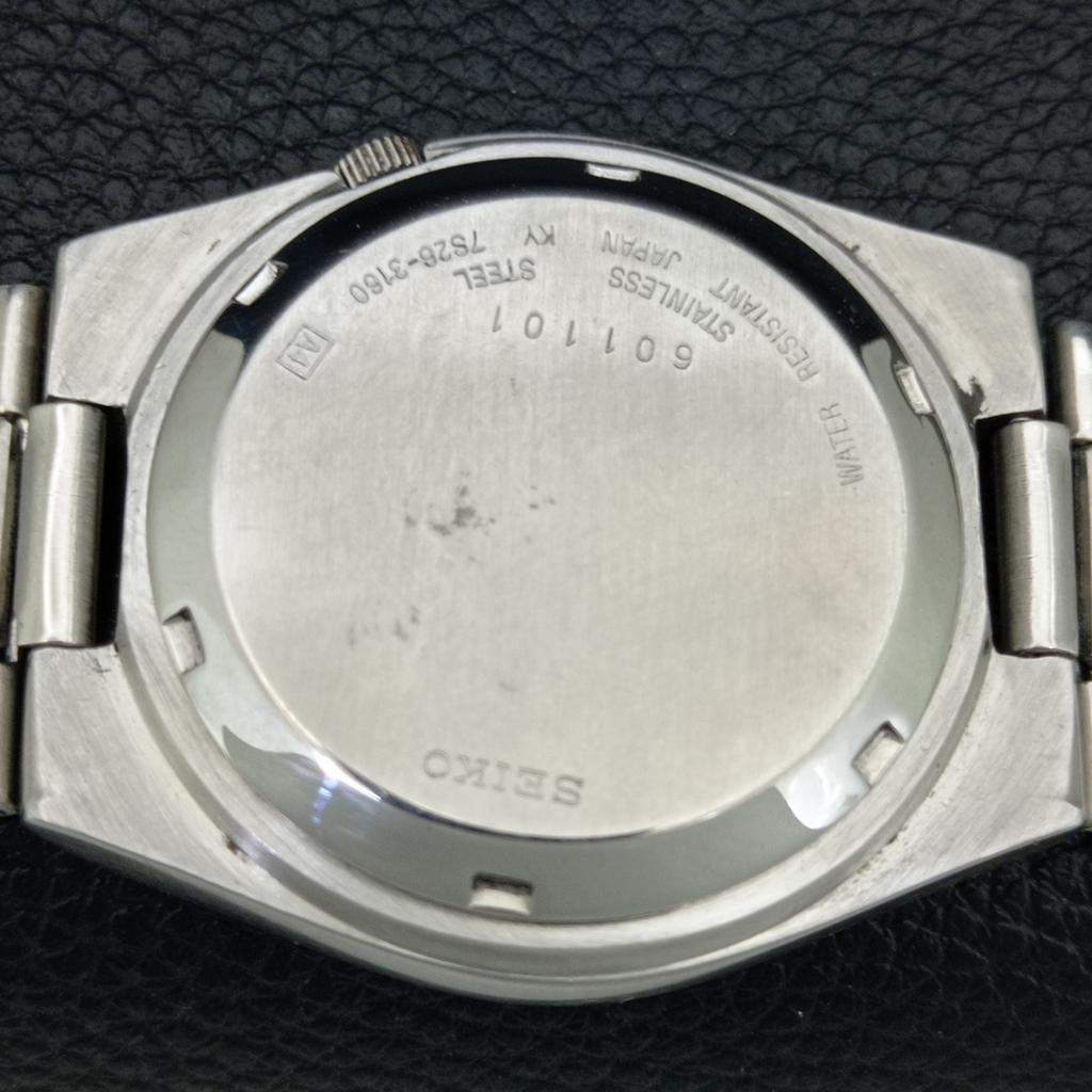 GENUINE VINTAGE SEIKO EXPO 70 AUTOMATIC JAPAN MENS BLUE DIAL WATCH A708782-1