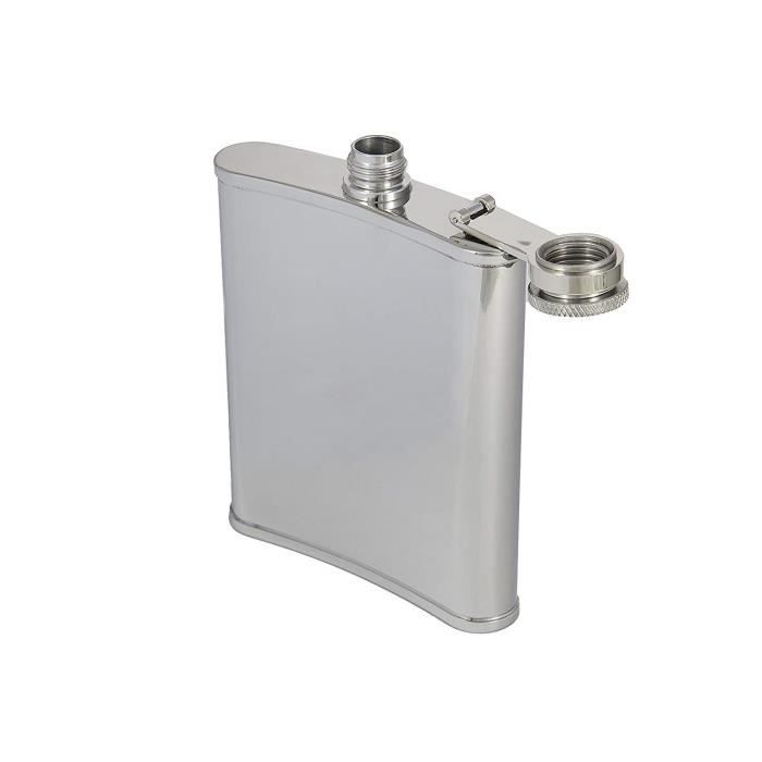Hüftflasche - Zippo - Poliertes Chrom - Edelstahl - Unisex - 170,1 Gramm