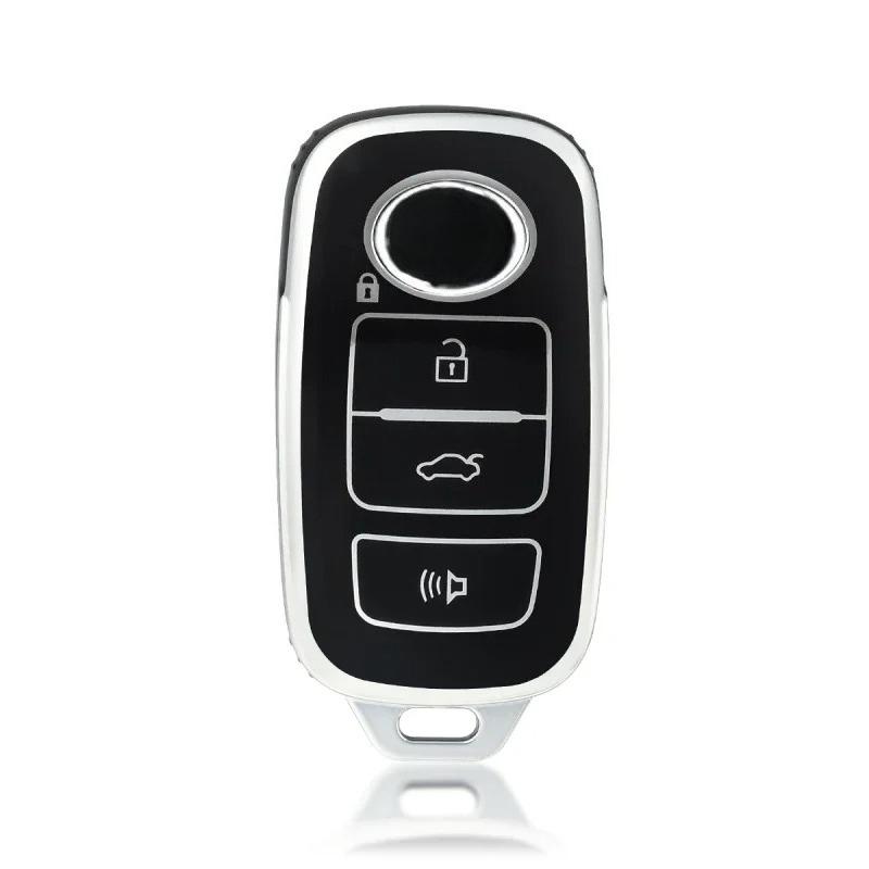 4 Buttons Key Fob Cover For Toyota Perodua Protection Smart Remote Tpu Car Key Case Bag 8 Colors