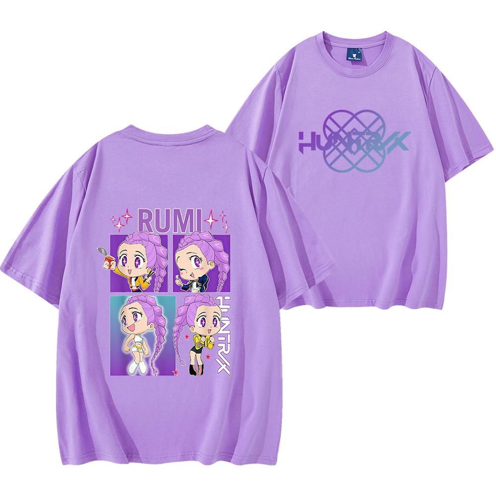 Rumi Kpop Demon Hunters Unisex Tee Shirt Rumi Shirt Demon Hunters Tee Men Women Short Sleeve Streetwear Hip Hop Tops