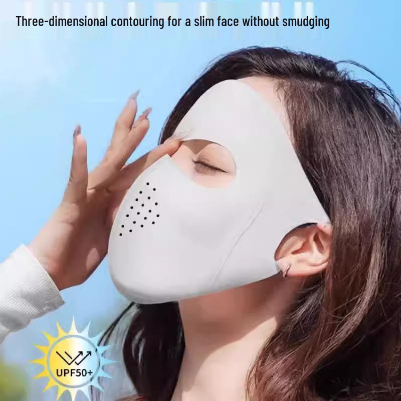2025 Facekini: Sonnenmaske für das ganze Gesicht mit UV- und Augenschutz, atmungsaktiv für den Sommer