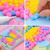 2/4pcs Plush Ball Paintings Felt DIY Handicraft Art Entertainment Supplies for Party Game Home Decor Creative Birthday Gift XJM