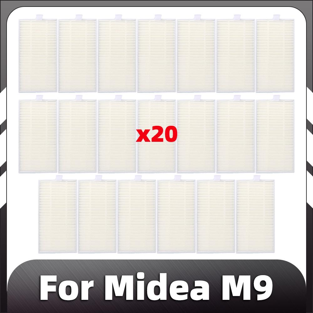 Compatible for Midea M9 Robot Vacuum HEPA Filter Mop Pads Replacement Spare Parts Accessories