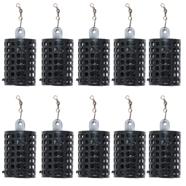 10Pcs Fishing Tackle Feeders Cage Replacement Round Fishing  Baits Cage Feeders Basket Trap Lure Holder Enduring