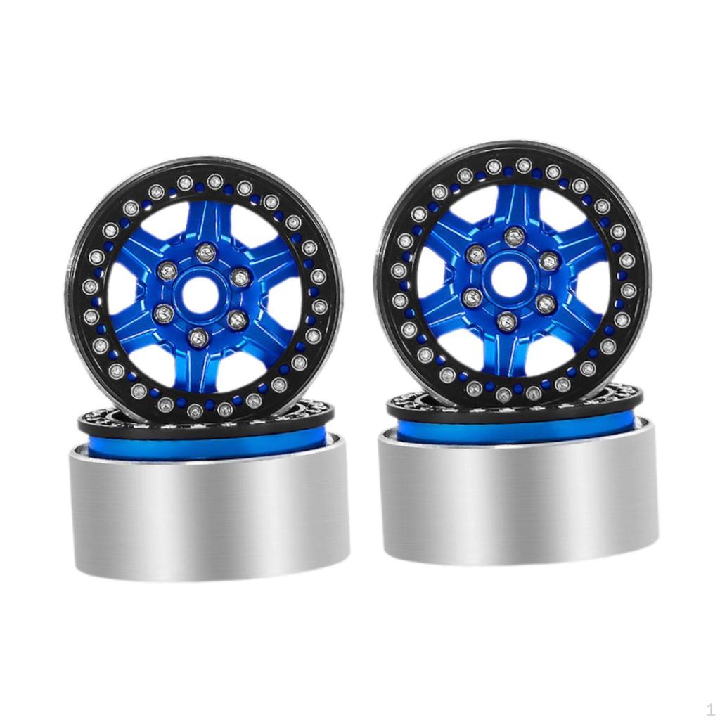 4 Pieces Race Car Wheel Hub Tires Accessories Professional Easy Installation 2 Inch Dia Sturdy RC