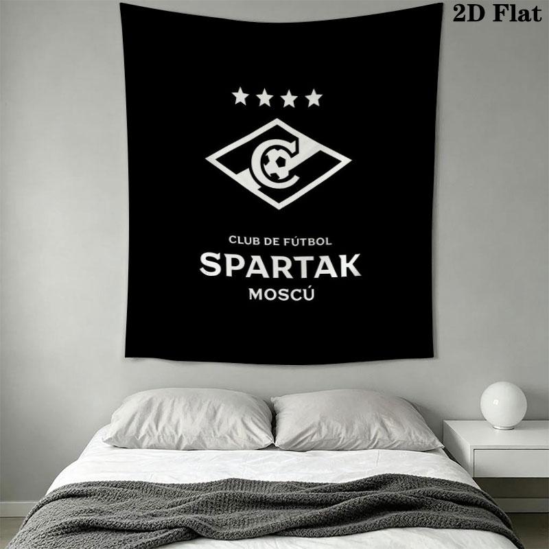 Spartak Moscow Glory Wall Hanging Printed Fabric Blanket Decorative Tapestries for Bedroom Living Room Home Decor