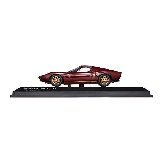BUNKA Original 1/64 Maßstab Mini-Auto Serie Lamborghini Miura P400 Bordeauxrot/Gold Fertigprodukt