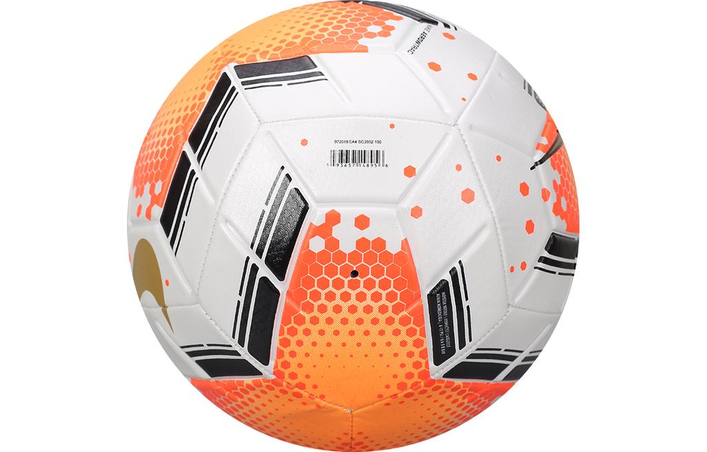 Nike Size 5 Soccer Ball Rubber Machine Stitched Soccer Ball Unisex White Orange SC3952-100