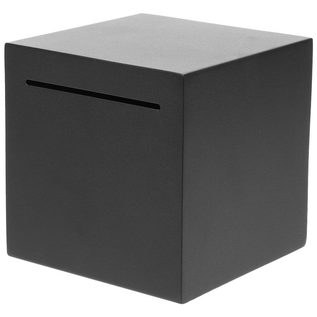 Pokladnička pro dospělé Nerezová ocel Krabička na spoření peněz Nerozbitná Kovová nádoba na mince Banka Dekorativní Malá pokladnička Skutečné peníze