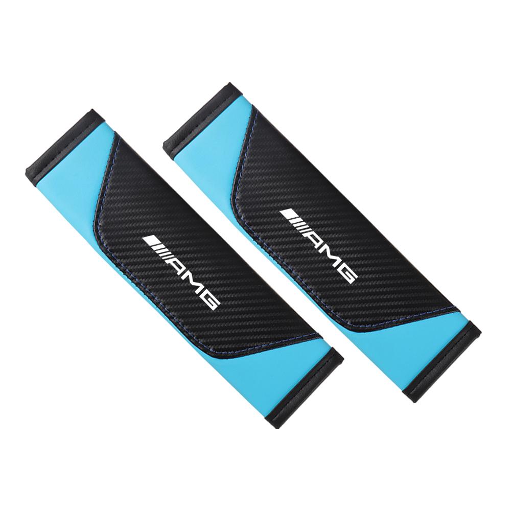 1/2pcs Car Seat Belt Cotton Safety Belt Shoulder Cover Breathable Protection For Mercedes Benz AMG W203 W206 W220 W205 W210 W108
