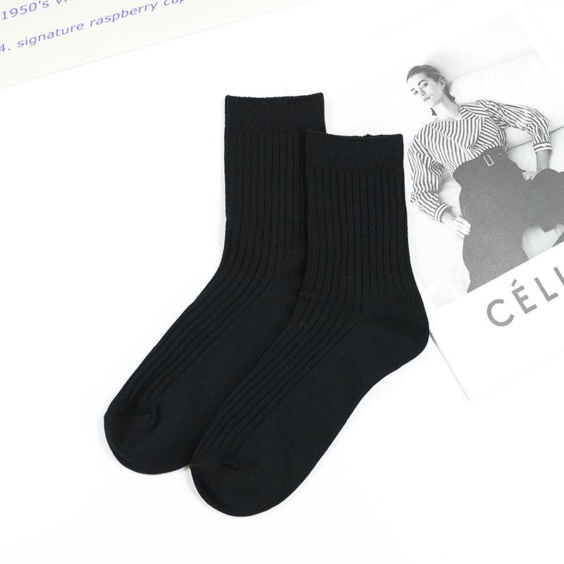 Men's Combed Cotton Socks - Sweat-Absorbing, Breathable, Long Tube, Thickened, Business Style