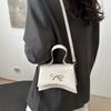 New Design Y2k Bow Shoulder Bags Solid Color Women Handbag Fashionable Bowknot Armpit Bag  Lady