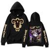 Manga Black Clover Yami Sukehiro Graphic Hoodies Vintage Oversized Hooded Hip Hop Long Sleeves Hoodie Men Women Clothes