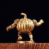 Mini Retro Messing Kürbis Krieger Statue Kreative Kürbis Monster Figur Nordischer Schild Soldat Heimdekoration Desktop Ornament