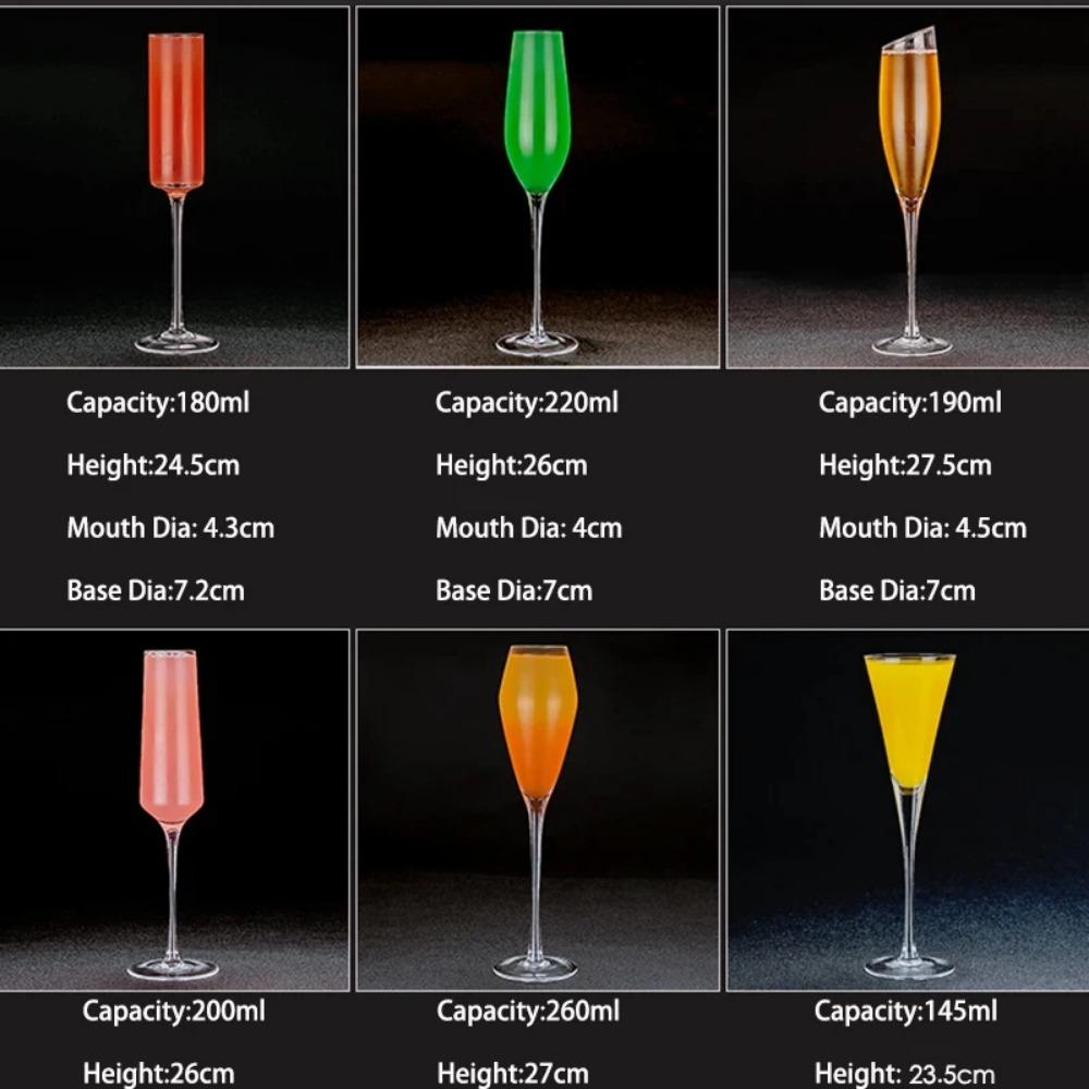 1 PIÈCE Verres Flûtes à Champagne Bordure Or Verres à Cocktail Élégamment Conçus Soufflés à la Main, Sans Plomb, Coupes à Champagne