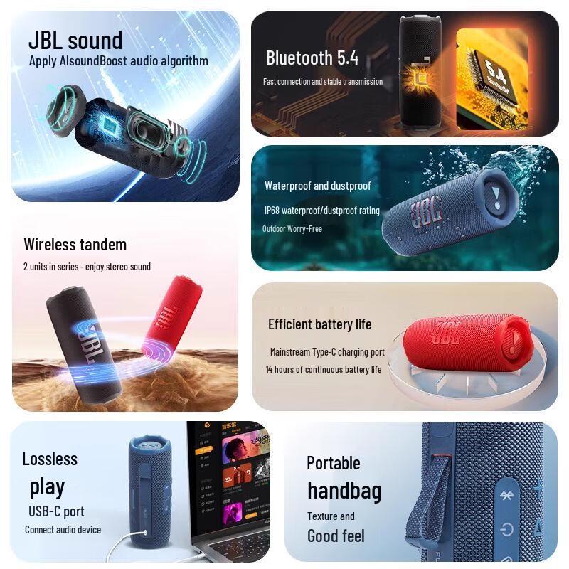 JBL Flip 7 Portable Bluetooth Speaker