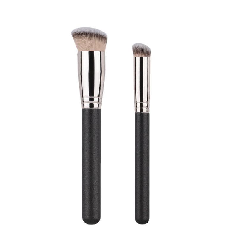 Cangzhou Makeup Brush Set: 170 Foundation Bullet Tip, 270 Concealer Base, 370 Seamless Soft Bristles, Angled Round Head.